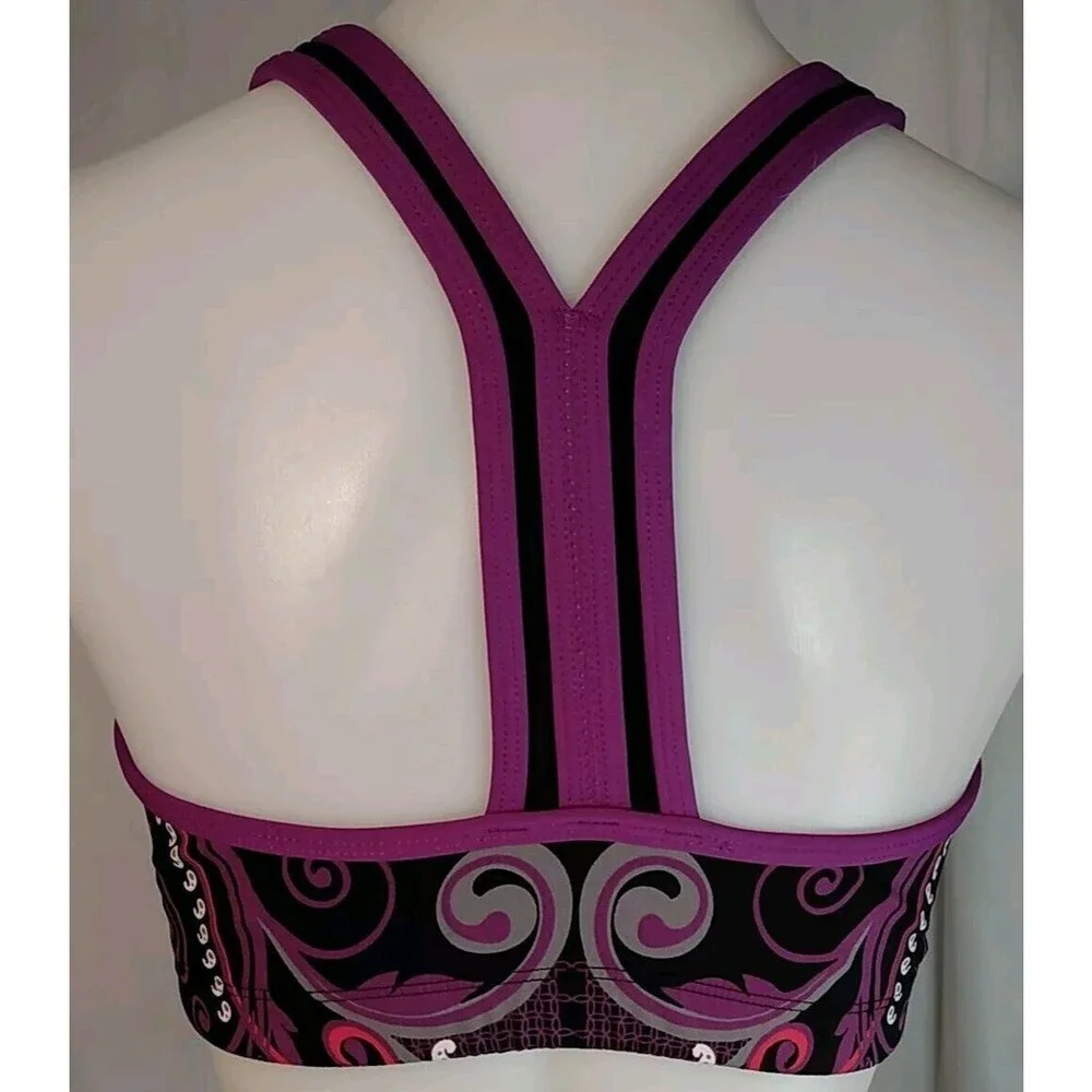 Athleta‎ Women's Floral Sportswear Athletic Bra Top Size Small